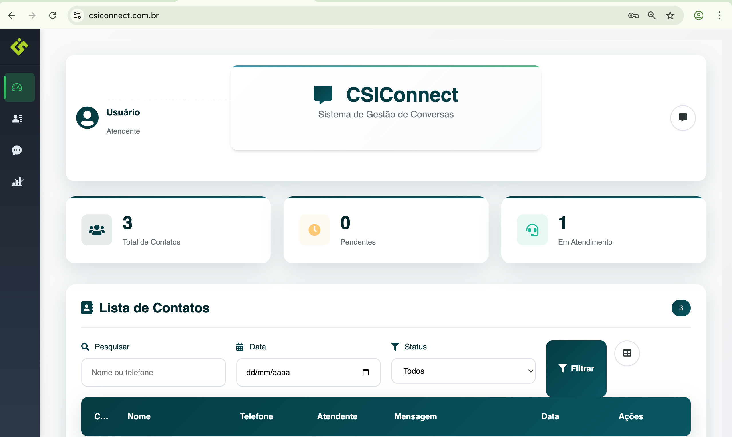 Localização do botão Alterar Senha
